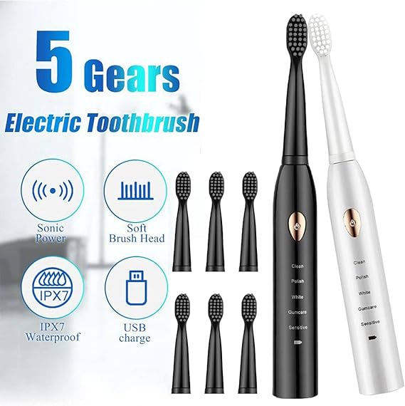 5-Mode Electric Toothbrush with Smart Timer